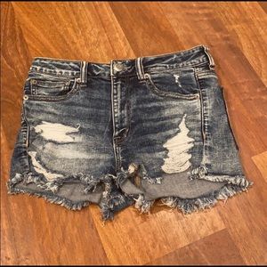 American Eagle Distressed Jean Shorts